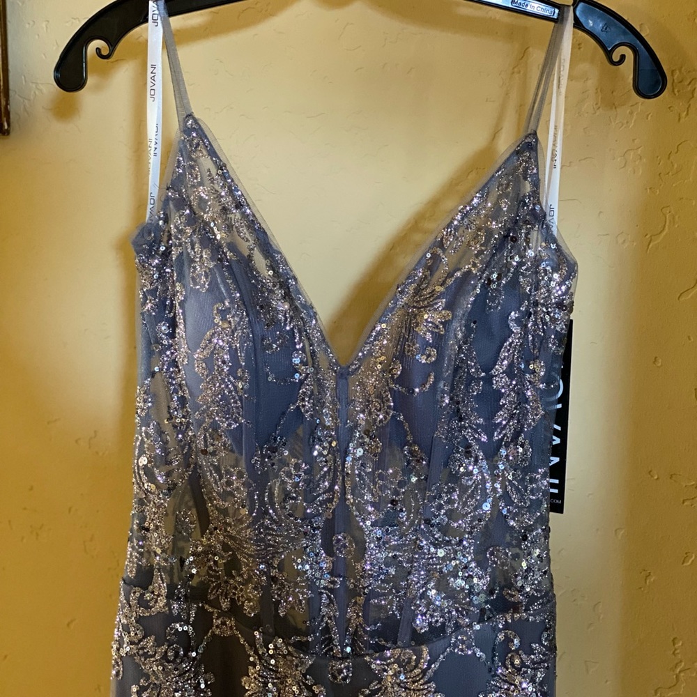 Jovani Sequined Illusion Corset Mermaid Gown - Picture 8 of 8